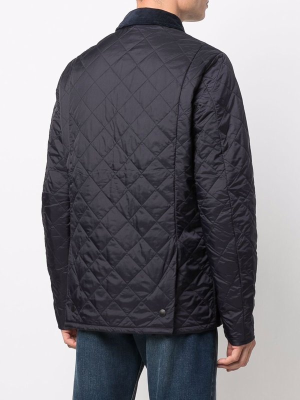 Giacca blue trapuntata shop online: BARBOUR
