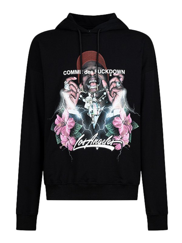 COMME DES FUCKDOWN: スウェット＆セーター - スウェットシャツ/セーター - 黒