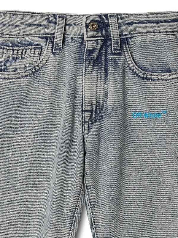 The Best Shops OFF-WHITE: Jeans Rectos - Vaqueros Rectos - Azul