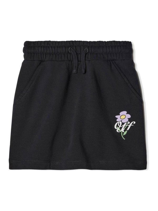 OFF-WHITE: Knee length skirts & Midi - Off flowers skirt