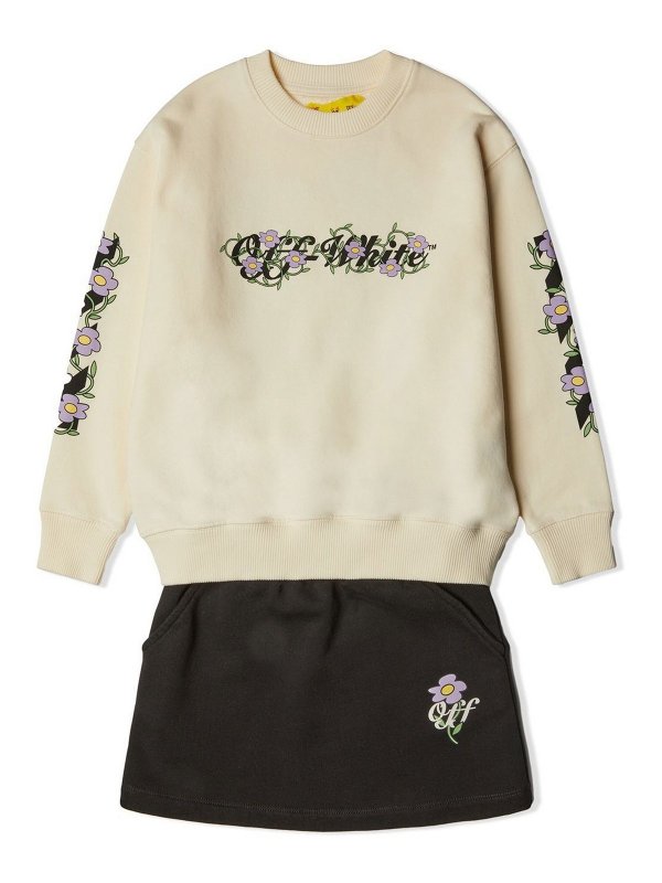 Off flowers skirt shop online: OFF-WHITE