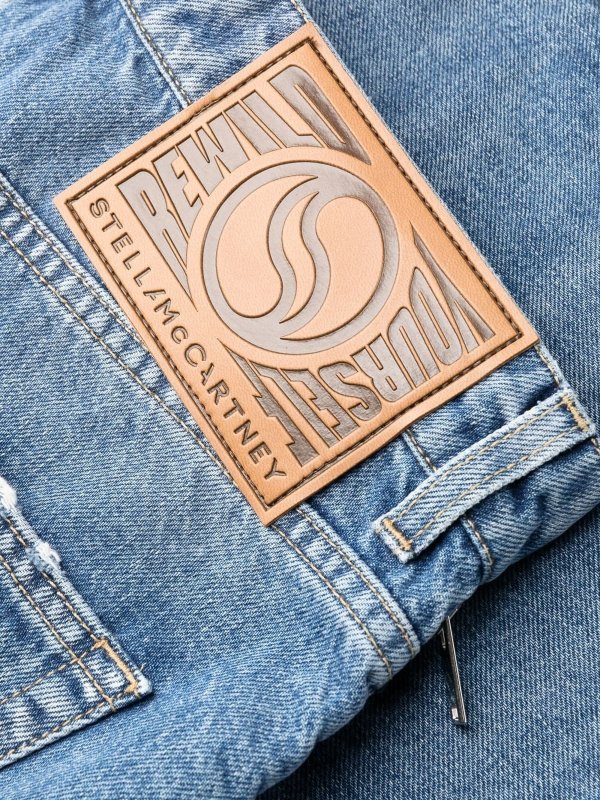 STELLA McCARTNEY: jeans dritti, a sigaretta online - Jeans dritti a vita alta