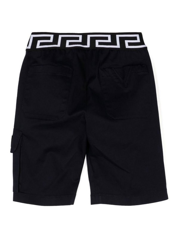 VERSACE: Trousers Shorts online - Greca-waistband cargo shorts