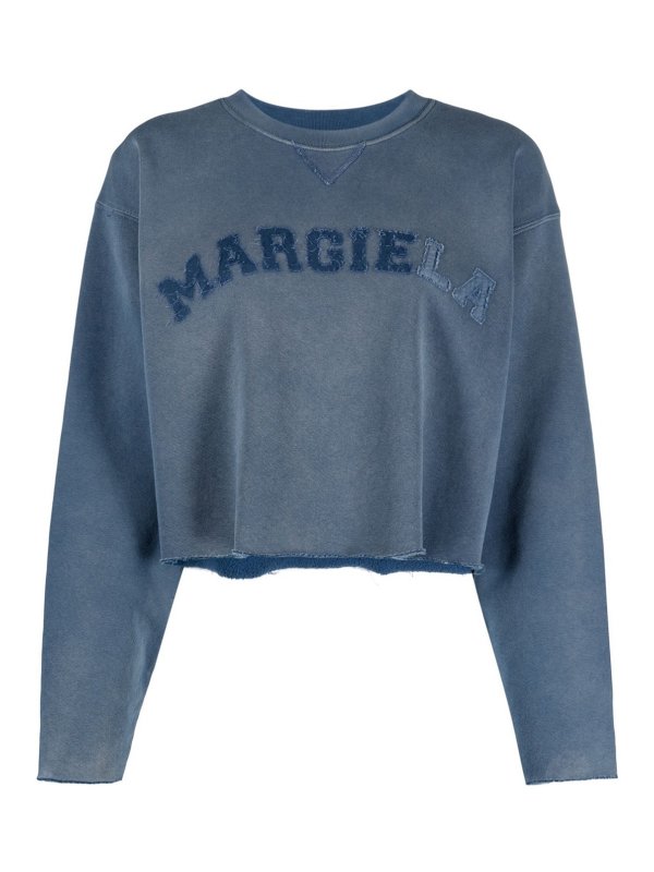 Maison Margiela: Sweatshirts & Pulls - Sweat-Shirts - Bleu