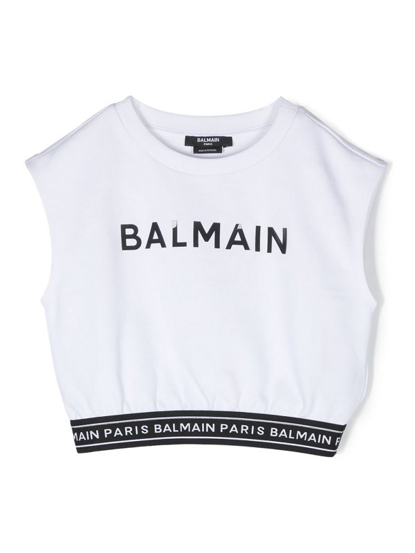 Balmain: Tops & Tank tops - Logo-print top