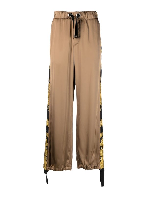 VERSACE: casual trousers - Barocco print trousers