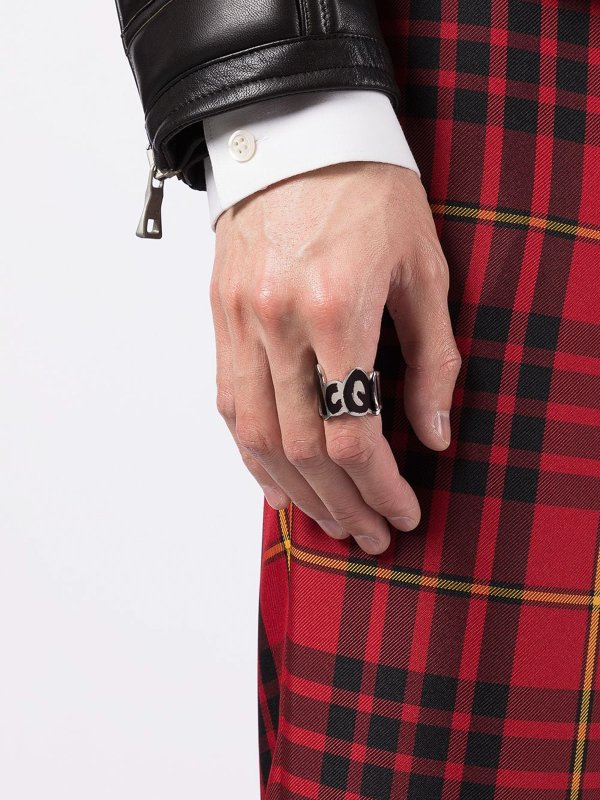 ALEXANDER MCQUEEN: 指輪 online - リング - 黒