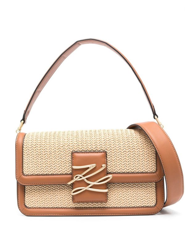 KARL LAGERFELD: Schultertaschen - Schultertasche - Beige