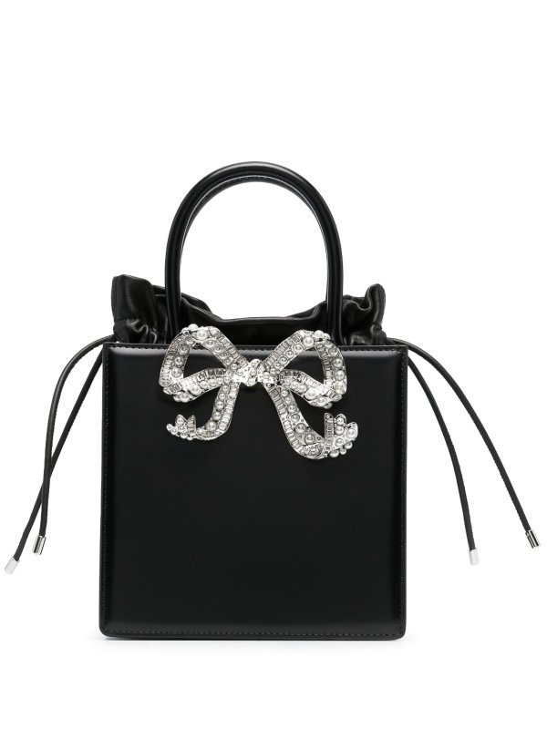 Self Portrait: totes bags - Mini bow tote bag