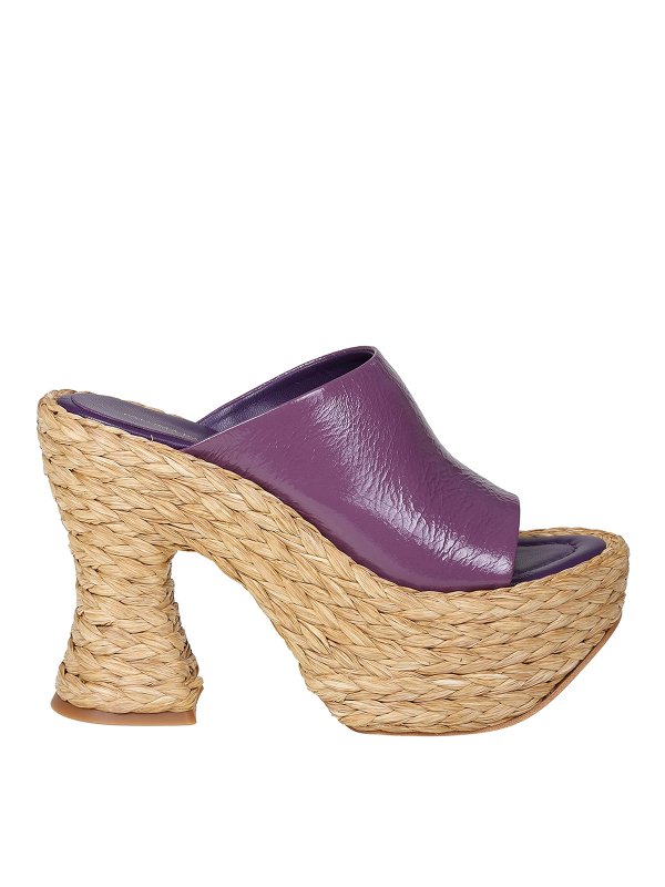 Paloma Barcelò: sandals - Paloma barcelo adalv sandal in purple leather