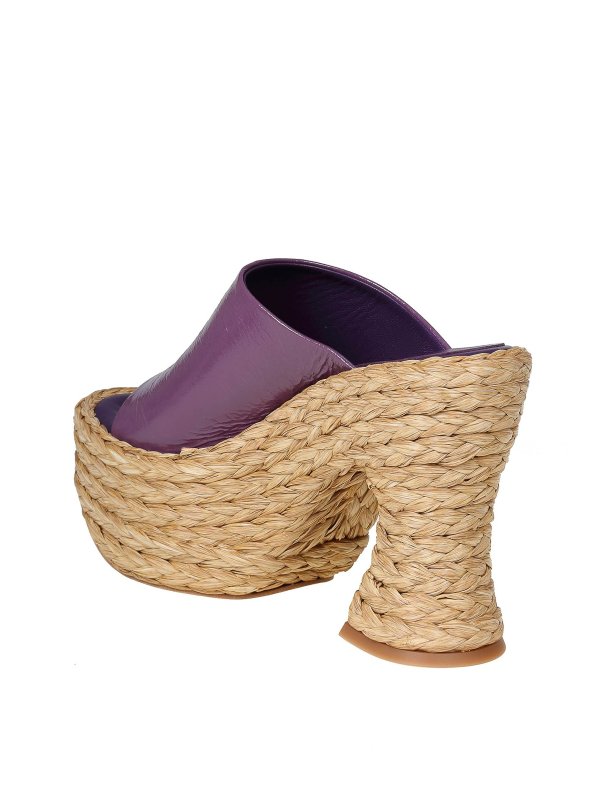 iKRIX Paloma Barcelò: sandals - Paloma barcelo adalv sandal in purple leather