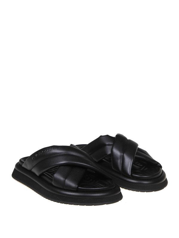 DOLCE & GABBANA: sandals online - Dolce & gabbana leather slipper