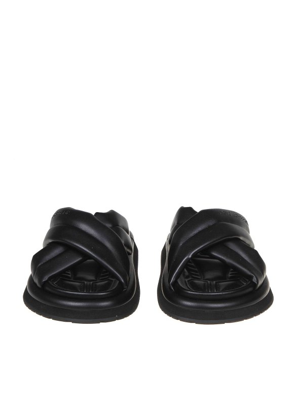 iKRIX DOLCE & GABBANA: sandals - Dolce & gabbana leather slipper