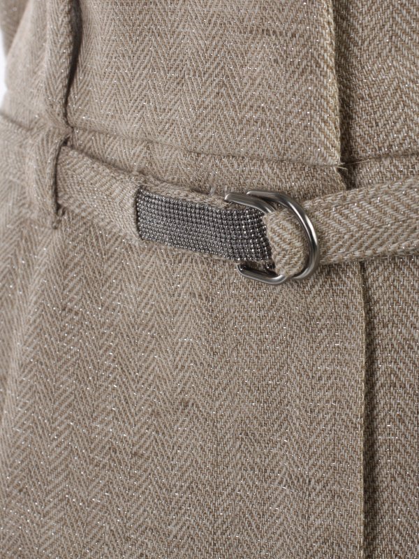 iKRIX BRUNELLO CUCINELLI: カジュアルトラウザー - カジュアルパンツ - ブラウン