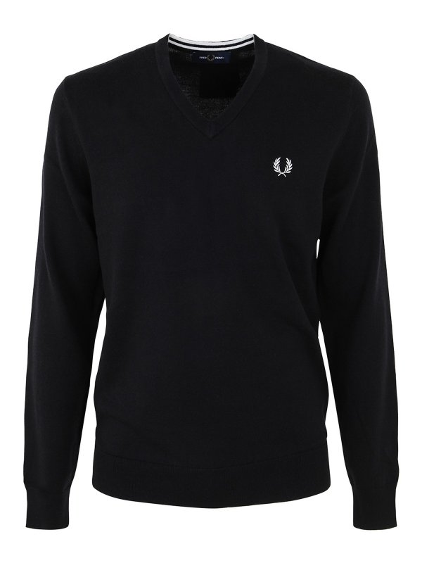 FRED PERRY: v necks - Fp classic v neck jumper