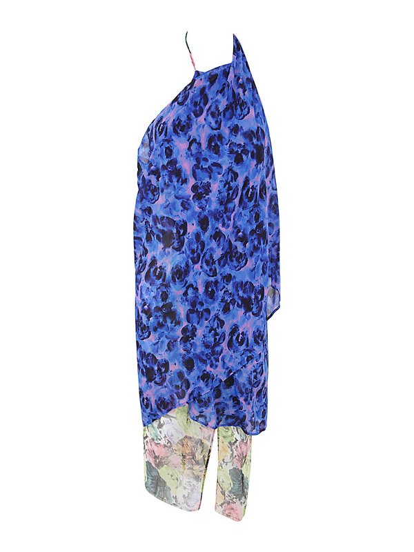 DRIES VAN NOTEN: マキシドレス - 膝丈ドレス - ブルー