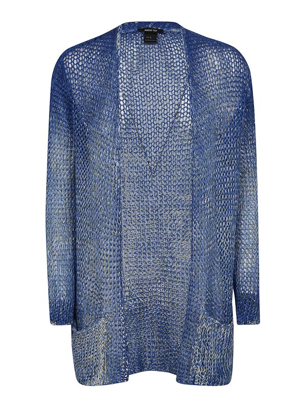 AVANT-TOI: カーディガン - カーディガン - ブルー