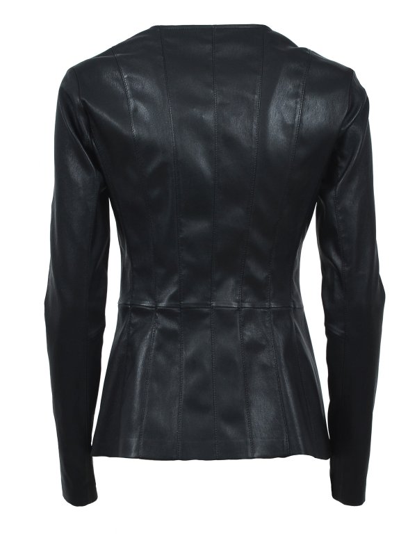 DESA 1972: leather jacket online - Leather zipped jacket