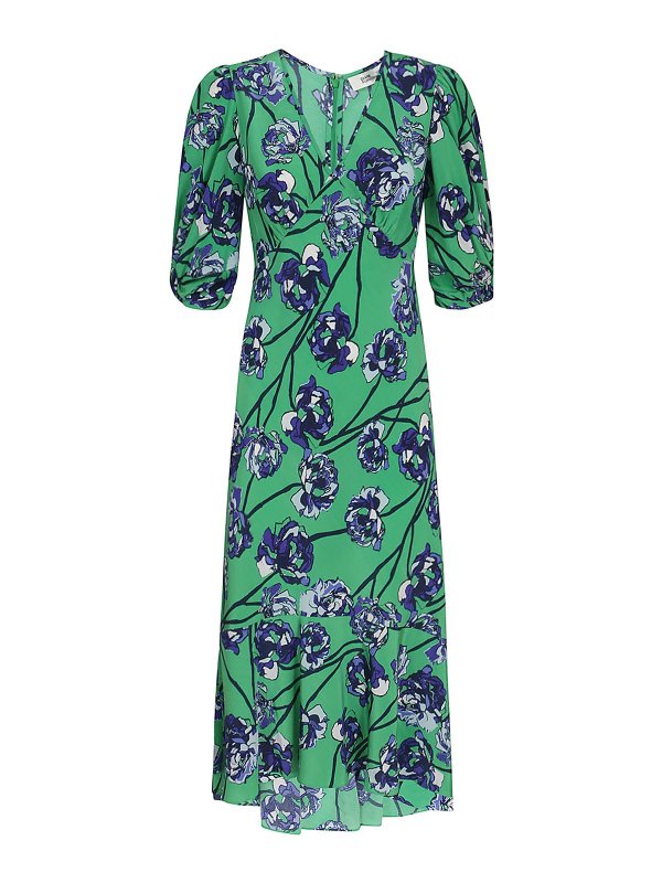 Diane von Furstenberg: マキシドレス - 膝丈ドレス - 緑