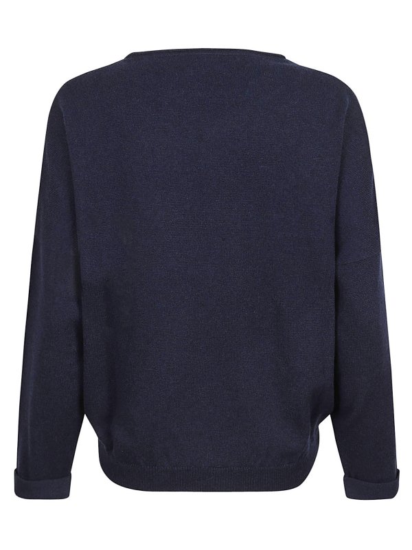 eleven88: Suéteres con cuello pico online - Suéter Cuello Redondo - Azul