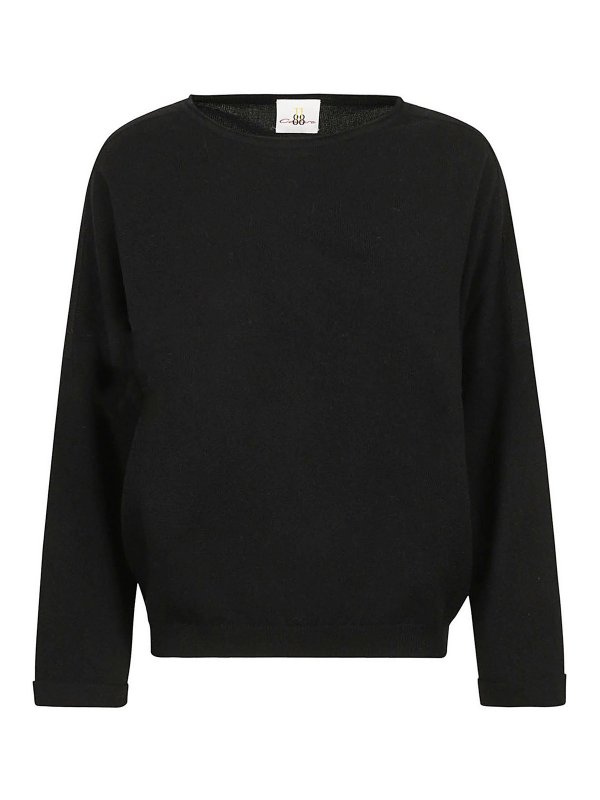 eleven88: クルーネック - クルーネック - 黒