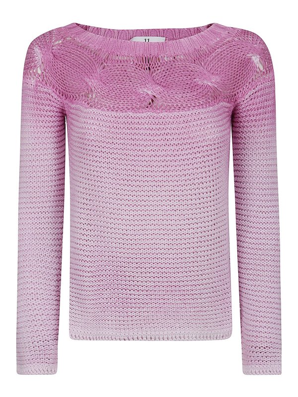 eleven88: crew necks - Horizontal braid crewneck