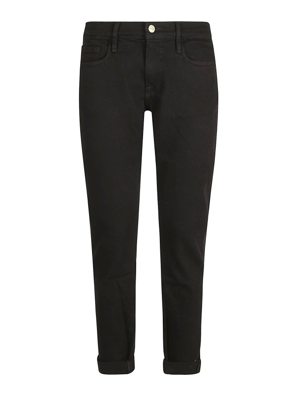 Frame: Jeans Rectos - Vaqueros Rectos - Negro