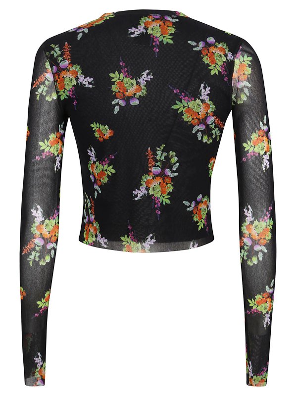 FUZZI: cardigans online - Flower pattern cardigan