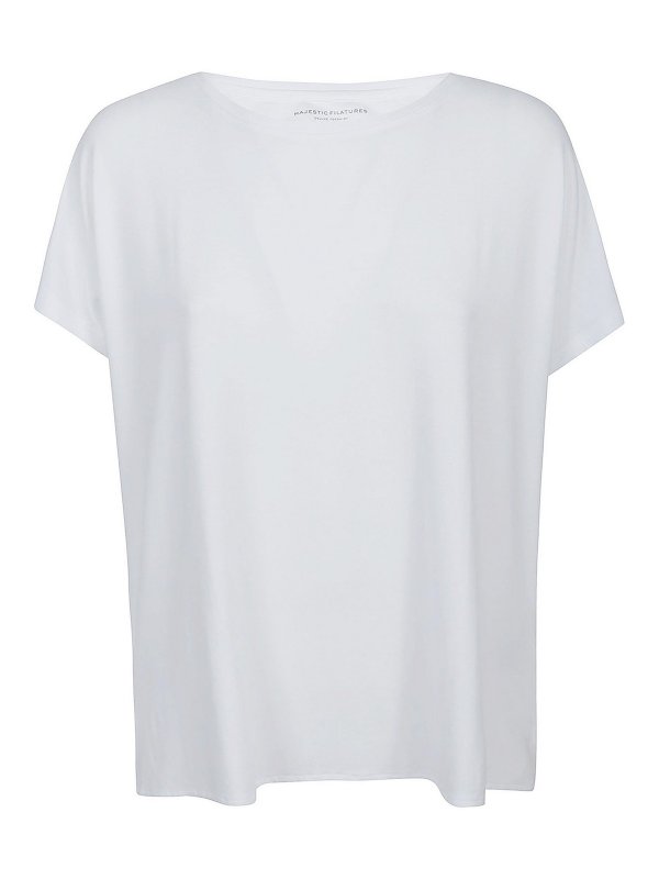 Majestic Filatures: t-shirt - T-shirt girocollo