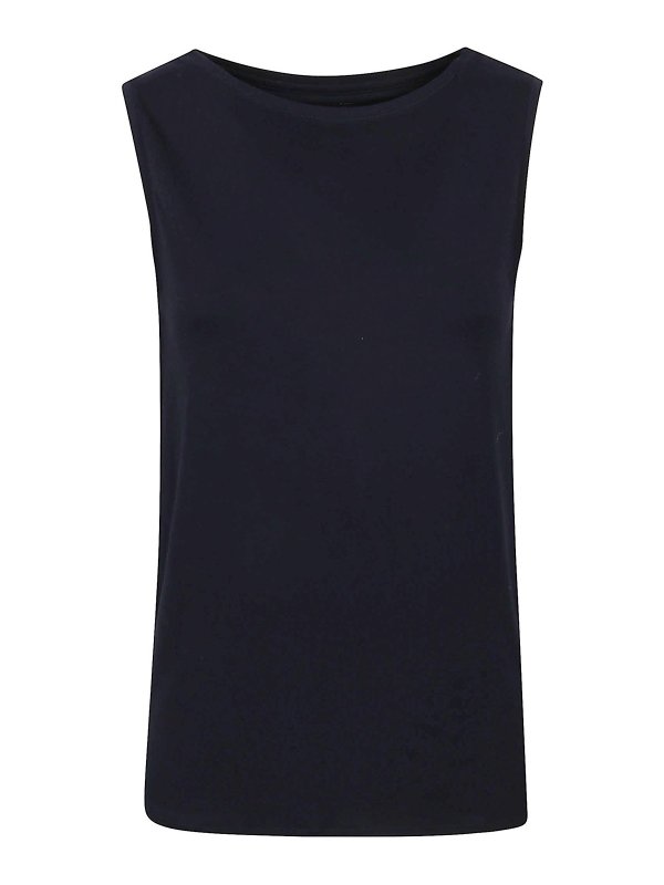 Majestic Filatures: Tops und Tank Tops - Top - Blau