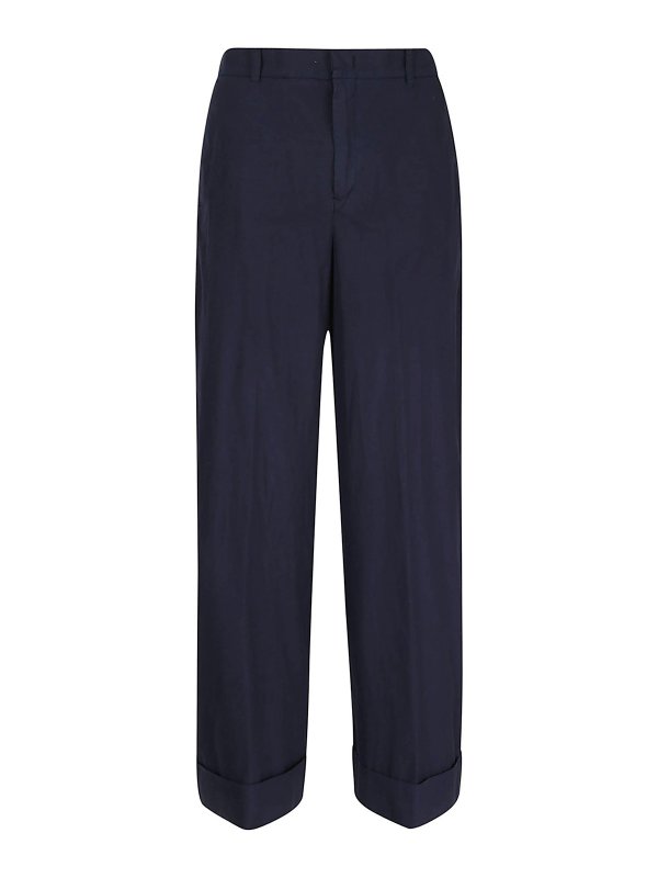 MALO: テーラードトラウザー - テーラードパンツ - ブルー