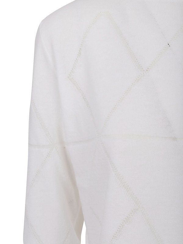 iKRIX MALO: Strickpullover mit V-Ausschnitt - V-Pullover - Weiß