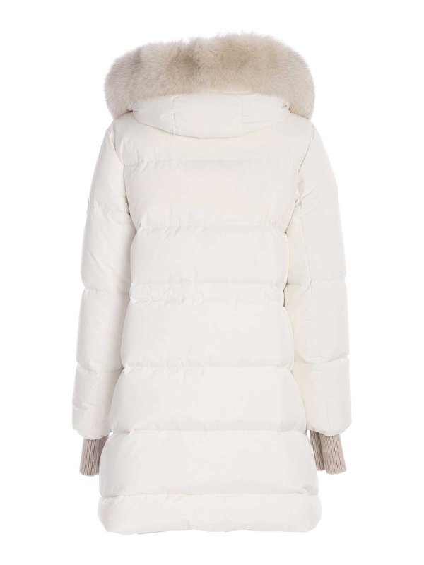 MOORER: Lange Daunenmäntel online - Parka - Weiß