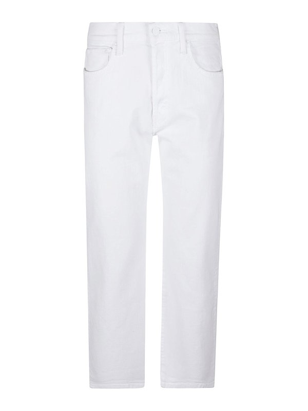 Mother: straight leg jeans - The Ditcher Crop Jeans