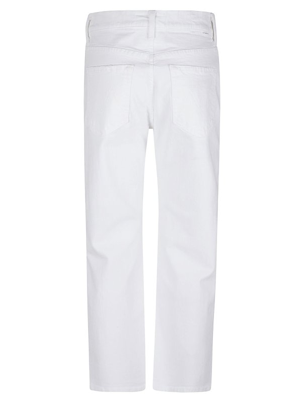 Mother: straight leg jeans online - The Ditcher Crop Jeans
