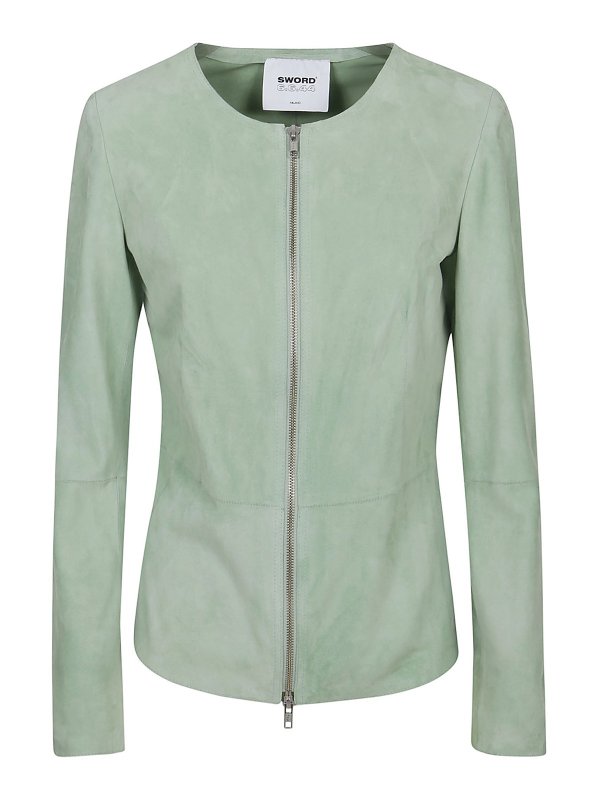 S.W.O.R.D 6.6.44: giacche in pelle - Giacca suede zip