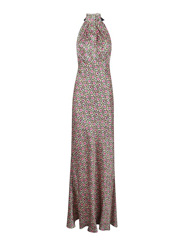 SALONI: maxi dresses - Silk long dress