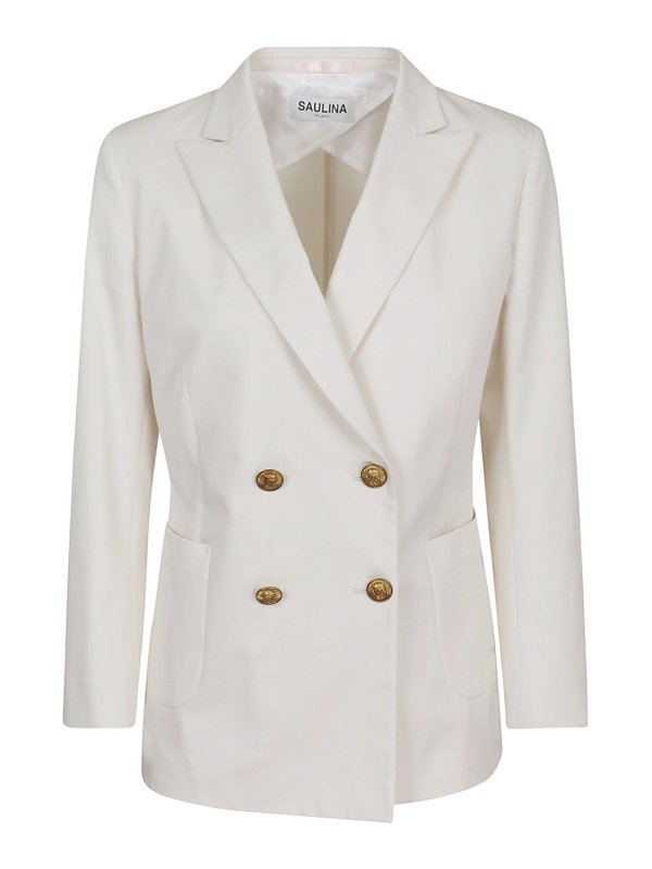 SAULINA: ブレザー - ブレザー - 白