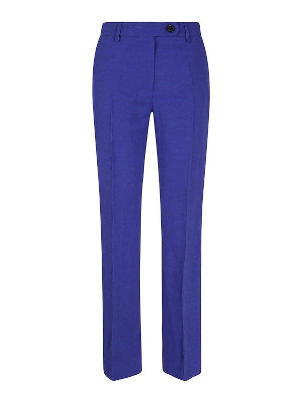 TSOLO MUNKH: casual trousers - Linen blend trousers