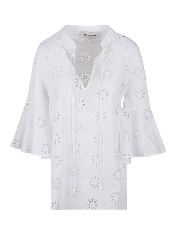 TSOLO MUNKH: ブラウス - ブラウス - 白