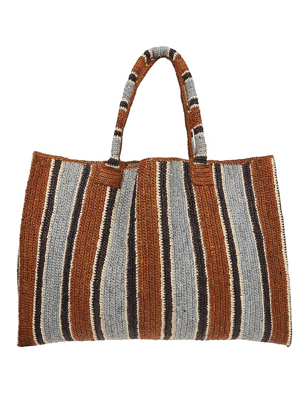 GABRIELE FRANTZEN: totes bags - Raffia tote bag