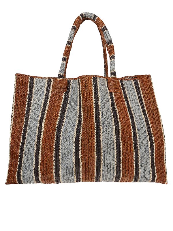 GABRIELE FRANTZEN: totes bags online - Raffia tote bag