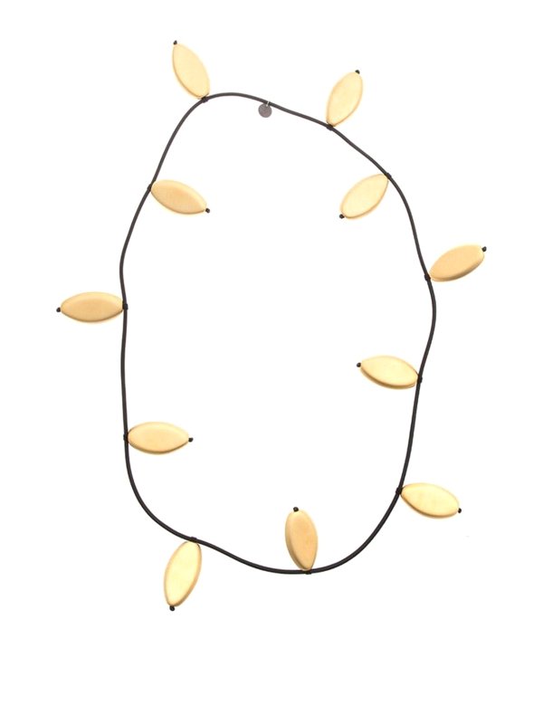 MARIA CALDERARA: Necklaces & Chokers - Leaf necklace