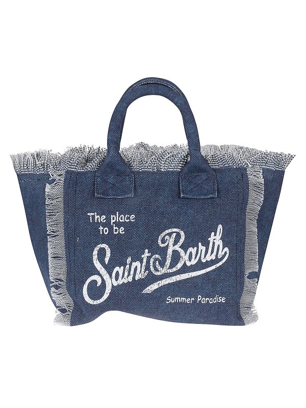 MC2 SAINT BARTH: Handtaschen online - Shopper - Hellblau