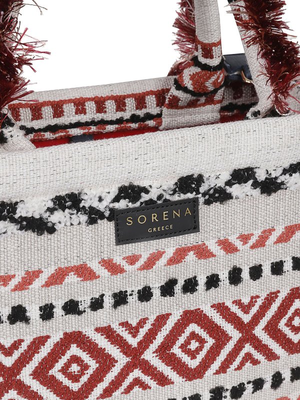Borsa tote in cotone shop online: SORENA