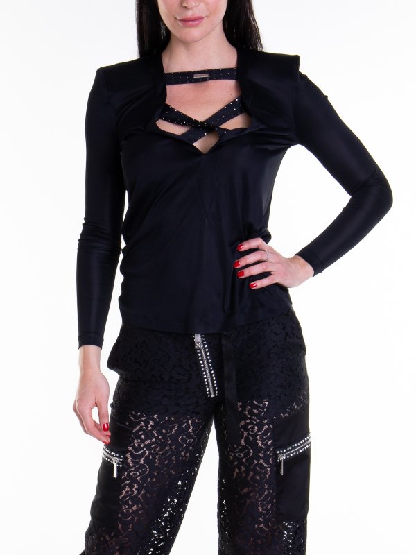 JOHN RICHMOND: Tops y camisetas sin mangas online - Parte superior cruzada