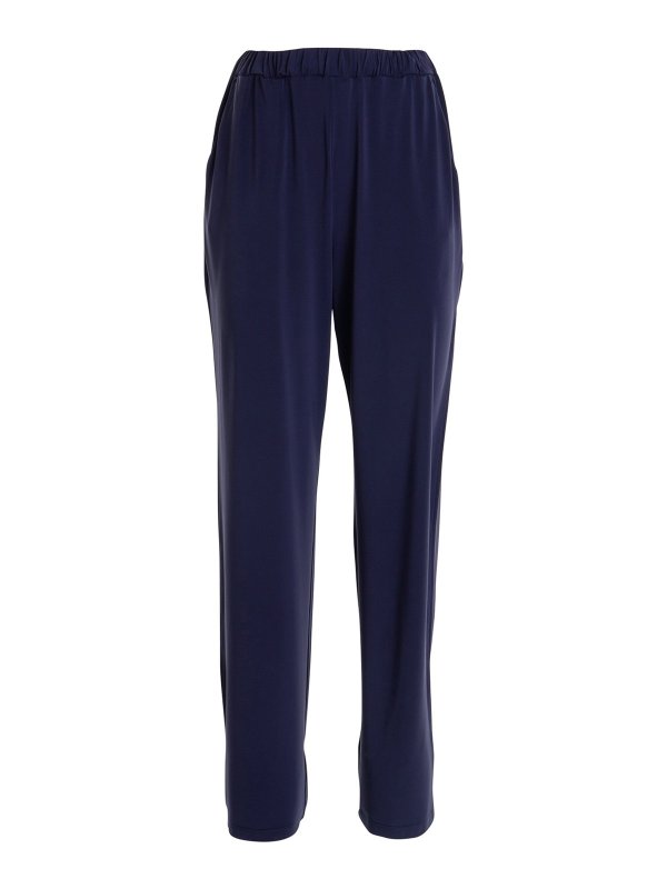 Max Mara: カジュアルトラウザー - カジュアルパンツ - ブルー