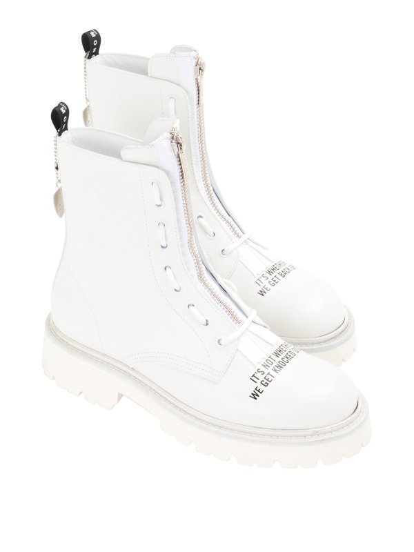 JOHN RICHMOND: ブーツ - ブーツ - 白