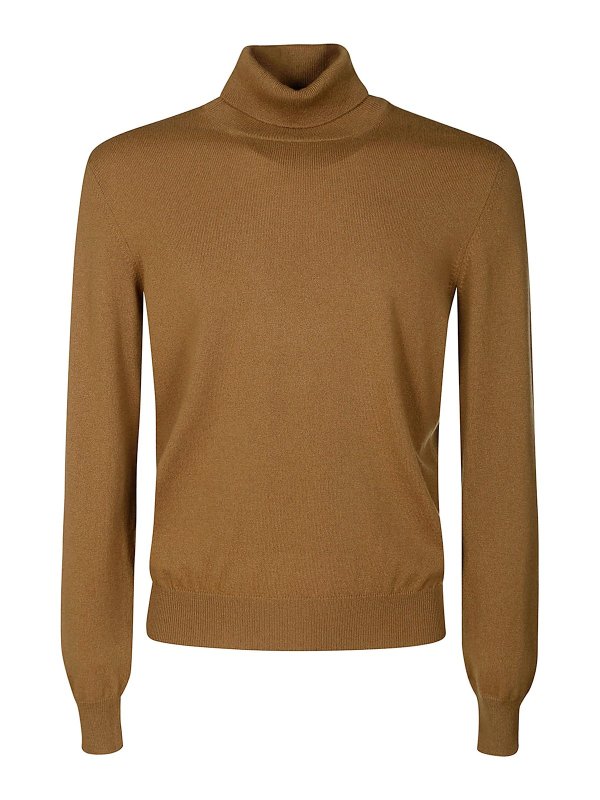 BARBA: Pull col rond - Pull Col Rond - Marron