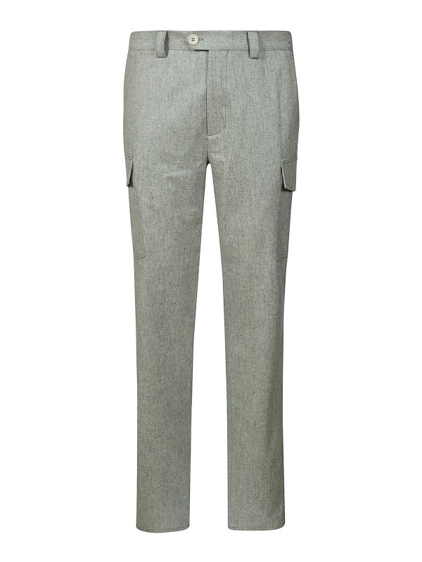 BRUNELLO CUCINELLI: casual trousers - Brunello cucinelli trousers grey